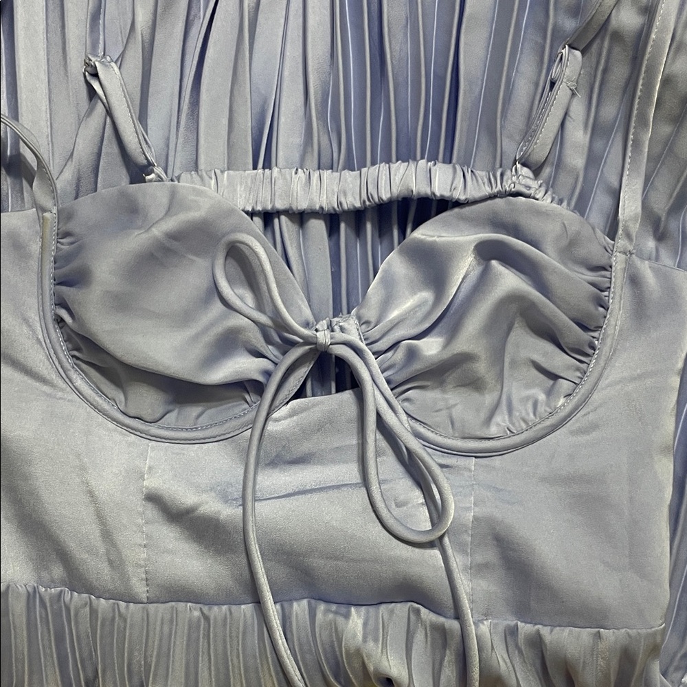Hello Molly Lavender Pleated Maxi Dress - Picture 4 of 6